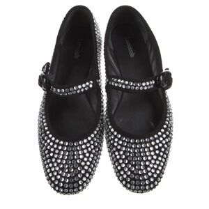 NWOB ⚜️🖤⚜️ Larroude Crystal Studded Accents Mary Jane Flats